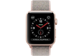 Apple Watch Series 3 GPS + Cellular Smartwatch (White Strap, 38mm)
