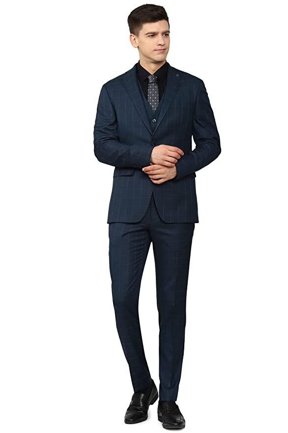 Peter England Men Business Suit Pants Set