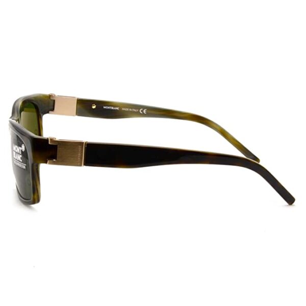 MONT BLANC Men's Sunglasses (MB215S 57 737, Brown) - Image 3