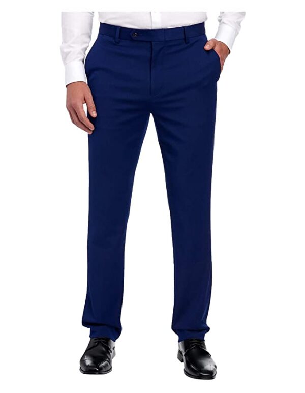 Ben Sherman Men's Bexley Flat Front Suit Separate Pants Blue L44 W38