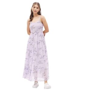 Harpa Women's Polyester A-Line Maxi Casual Dress