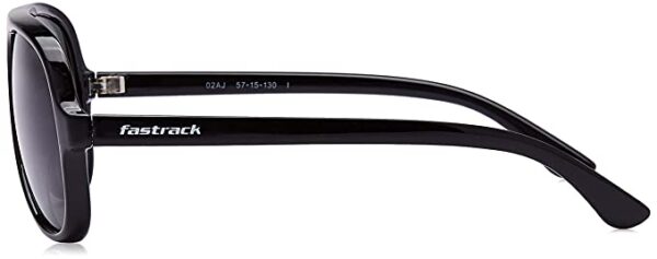 Fastrack Men's Pilot Sunglasses Black Frame, Brown Lens (Medium)-Pack of 1 - Image 3
