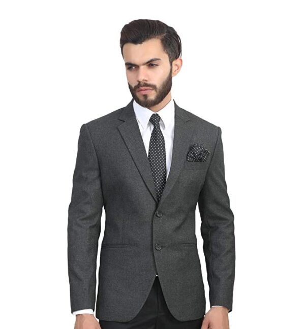 MANQ Men's Slim Fit Single Breasted Blazer