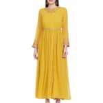 W for Woman Women's Chiffon A-Line Maxi Dress