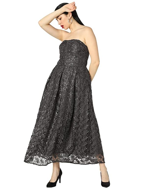 VERO MODA Women's Cotton A-Line Midi Dress