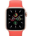 Apple Watch SE GPS Smartwatch (Pink Strap, 44mm)